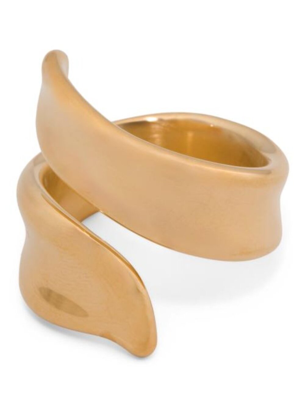 MILOR GOLD Made In Italy 14kt Gold Crossover Ring